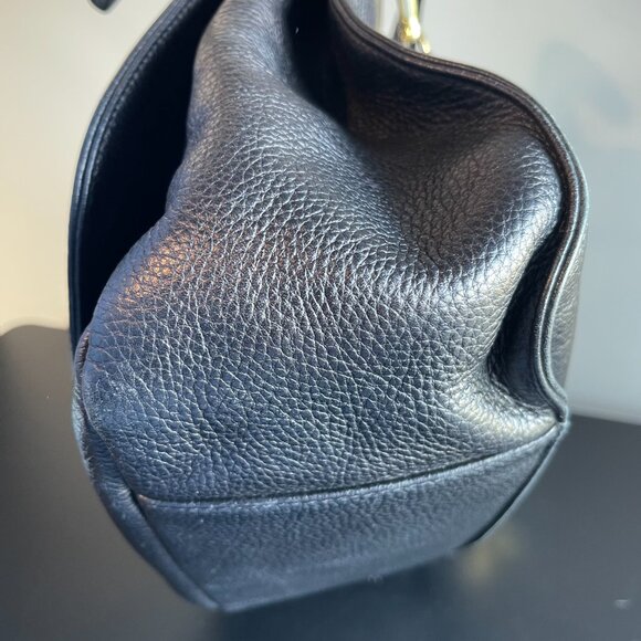 MCM 2- Way Grained Cowhide Leather Bag - Black - Preowned - Picture 10 of 15